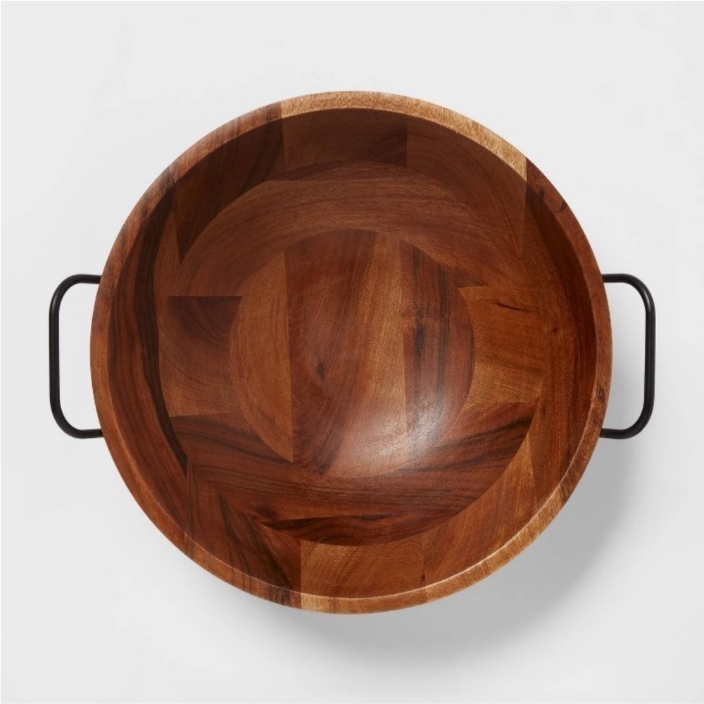 123oz Wood Serving Bowl Black - Threshold Arjun - Picture 4 of 4